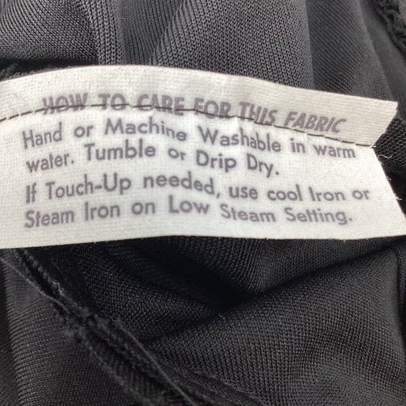 Vintage Ayres Unlimited Womens Size S/M Black Strappy 60's-70's Maxi Dress Disco - Picture 11 of 11